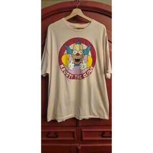 Krusty the Clown XXL T-shirt The Simpsons Cartoon Bart Homer EUC